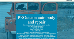 Desktop Screenshot of procisionautobody.com